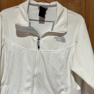 The North Face Fleece Sweater Zip Jacket White